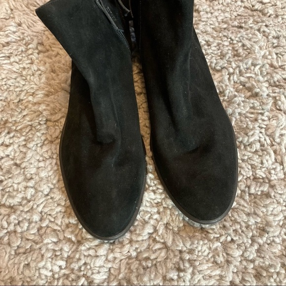 SCHUTZ Black Gennah Suede Tie Ankle Booties - Picture 6 of 9